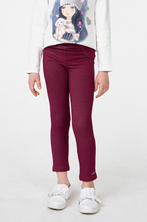 Брюки для девочки iDO, цв.красный, р-р 110