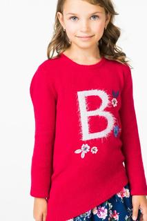 Джемпер для девочки Boboli, цв.красный, р-р 128