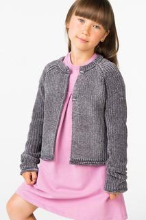 Кардиган для девочки iDO, цв.серый, р-р 122