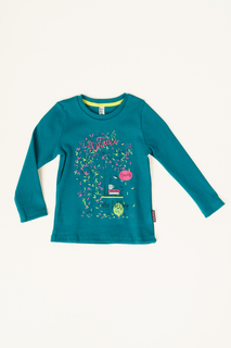 Лонгслив для девочки Bossa Nova, цв.зеленый, р-р 134