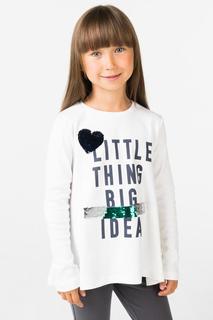 Лонгслив для девочки iDO, цв.белый, р-р 164