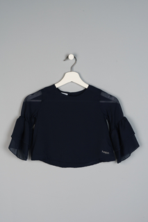 Блузка для девочки MEK, цв.синий, р-р 122