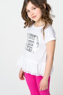 Футболка для девочки iDO, цв.белый, р-р 116