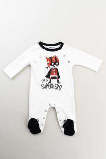 Комбинезон для мальчика MEK, цв.белый, р-р 62