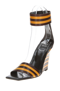 Босоножки женские Roger Vivier RVW07303080AUH коричневые 38.5 RU