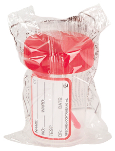 Контейнер для биопроб PL стерильный с крышкой и ложкой 60 мл