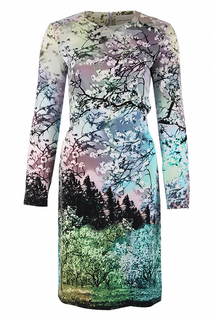 Платье женское Mary Katrantzou 62024 зеленое 10 UK