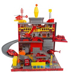 Пожарная станция Joy Toy Гараж с машинками и аксессуарами C326-H06014