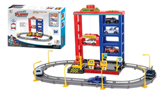 Игровой набор Гараж с 3 машинками 4 этажа Shantou Gepai B1460854