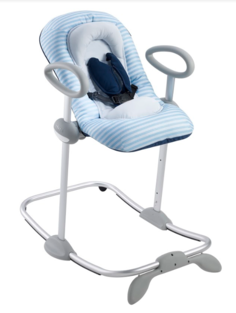 Шезлонг детский Beaba bouncer up&down v3 голубой