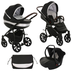 Коляска 3 в 1 Tutis Nanni 893399/Г цвет черный