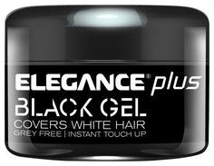 Гель для окрашивания седых волос Elegance Plus Covers White Hair Gel Black 100 мл