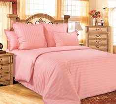 Пододеяльник 143х215 из страйп-сатина "Утренняя звезда" полутораспальный 2х2см полоса Текс Дизайн