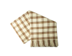 Плед INCALPACA itx70266 PP-9 170x210 см, бежевый/коричневый