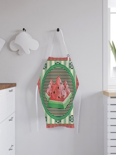 Фартук кухонный регулируемый "Арбузные пирамиды", универсальный размер Joy Arty