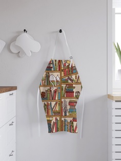 Фартук кухонный регулируемый "Сон на книжной полке", универсальный размер Joy Arty