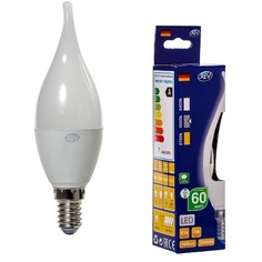 Лампочка светодиодная LED, свеча на ветру Е14 7W 4000K холодный свет REV