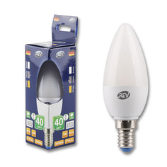 Лампочка светодиодная LED, свеча Е14 5W 4000K холодный свет REV