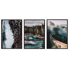 Набор постеров Коллаж Природа №130 60х140 см Дом Корлеоне