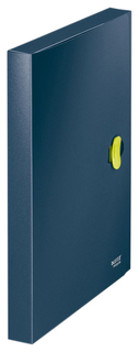 Папка-короб с застежкой Leitz "ReCycle", А4, пластик, синяя