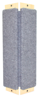 Когтеточка настенная Glory Life Эконом Угловая большая, ковролин, серая, 66x14 см