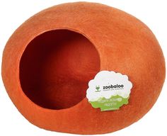 Домик для кошек и собак Zoobaloo WoolPetHouse L, оранжевый, 40x40x20см