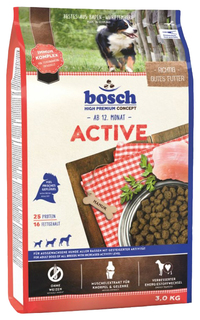 Сухой корм для собак Bosch Active, для активных, домашняя птица, 3кг