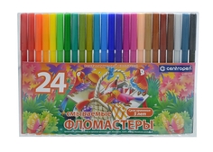 Набор фломастеров ПТИЦЫ, 24 цв., эксклюзивный дизайн Centropen