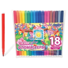 Набор фломастеров ПТИЦЫ 18 цв., эксклюзивный дизайн Centropen