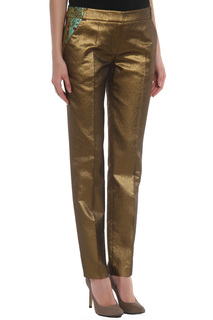 Брюки женские Matthew Williamson 58522155 золотистые 10 UK