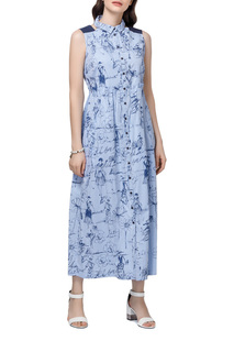 Платье женское Helmidge 6963 голубое 22 UK