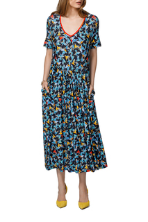 Платье женское Helmidge 7258 синее 16 UK