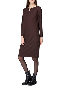 Платье женское Helmidge 7540 коричневое 22 UK