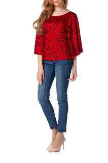 Блуза женская Adzhedo 70167 красная 4XL