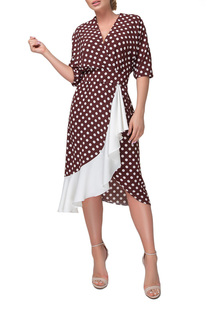 Платье женское Петербургский Швейный Дом 1218-2 коричневое 54 RU