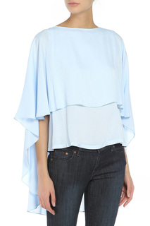 Блуза женская Adzhedo 70062 голубая 5XL RU