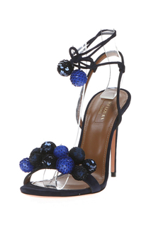 Босоножки женские AQUAZZURA DISHIGS0SWP080 синие 39,5 RU
