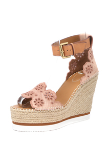 Босоножки женские See by Chloe SB30202 07111 бежевые 39 RU