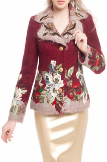 Жакет женский Yukostyle 776 красный 48 RU