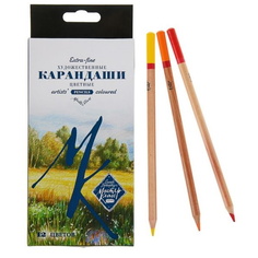 Карандаши художественные цветные «Мастер-класс», 12 цветов Невская палитра