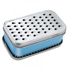 Терка с контейнером GUFFMAN, Casa, прямоугольная, голубой