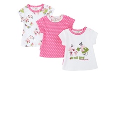 Комплект футболок 3 шт Lucky Child розовый р.86