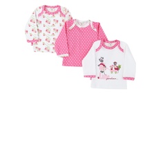 Комплект футболок с длинным рукавом 3 шт Lucky Child Бежевый р.92