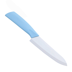 KA-KNF-18 Нож кухонный из белой керамики, цвет голубой, 20,5х2х1,5 см Kitchen Angel