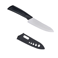 KA-KNF-17 Нож кухонный из белой керамики, цвет черный, 20,5х2х1,5 см Kitchen Angel