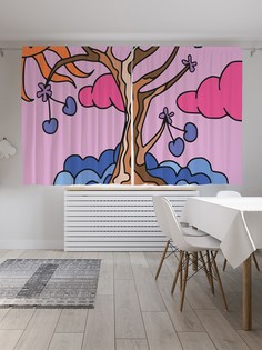 Шторы под лён «Красочное воображение», серия Oxford DeLux, 290х180 см Joy Arty