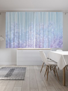 Шторы под лён «Магический заборчик», серия Oxford DeLux, 290х180 см Joy Arty