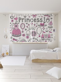 Шторы под лён «Милая принцесса», серия Oxford DeLux, 290х180 см Joy Arty