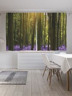 Шторы под лён «Лесная лаванда», серия Oxford DeLux, 290х180 см Joy Arty