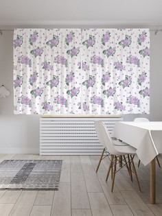 Шторы под лён «Привезенные цветы», серия Oxford DeLux, 290х180 см Joy Arty